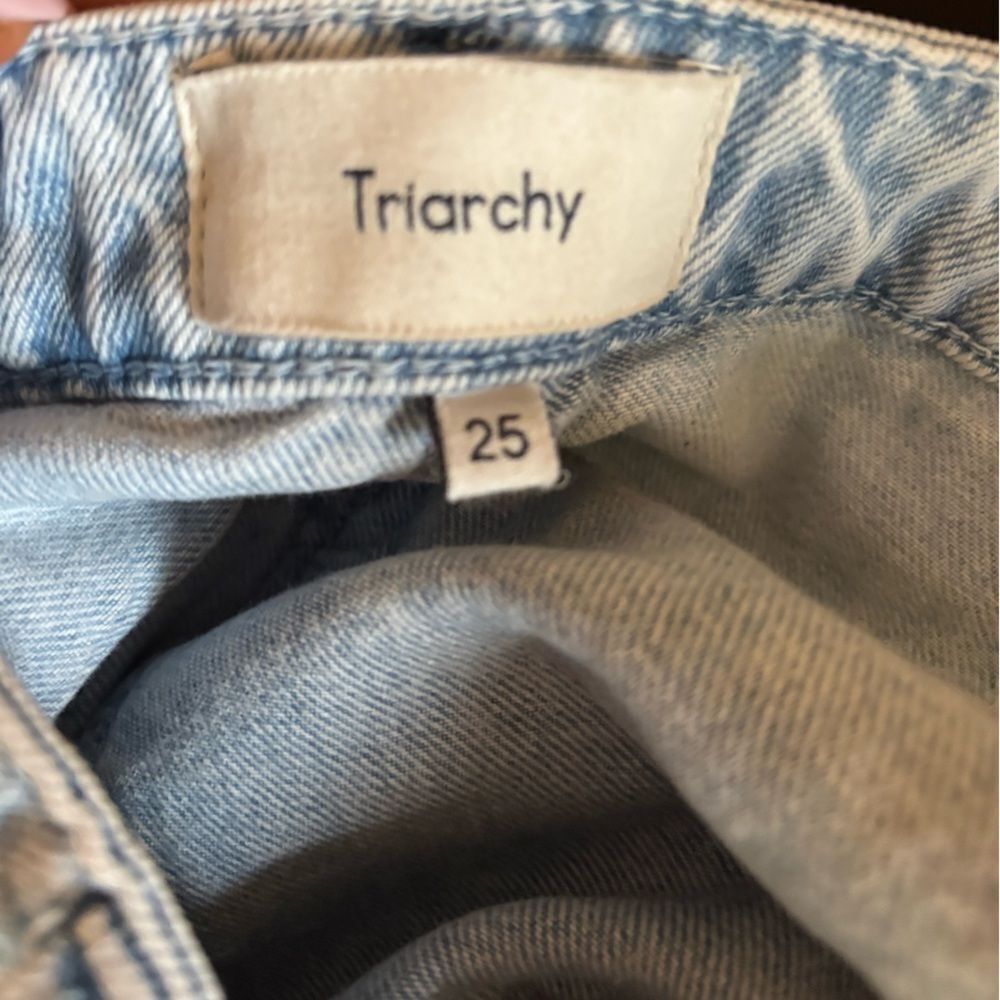 Anthro Triarchy 100% Organic Cotton Ms Campbell Cropped Wide Leg Cargo Jean - Picture 10 of 11